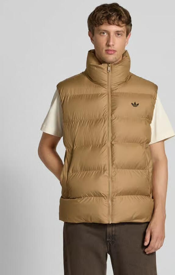 Adidas Originals Bodywarmer met logoprint en opstaande kraag - Foto 4