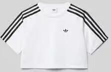 Adidas Originals Boxy fit T-shirt met contrasterende strepen