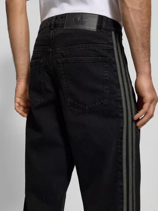 Adidas Originals Denim Firebird Broek Men Spijkerbroeken zwart Kleding - Foto 4