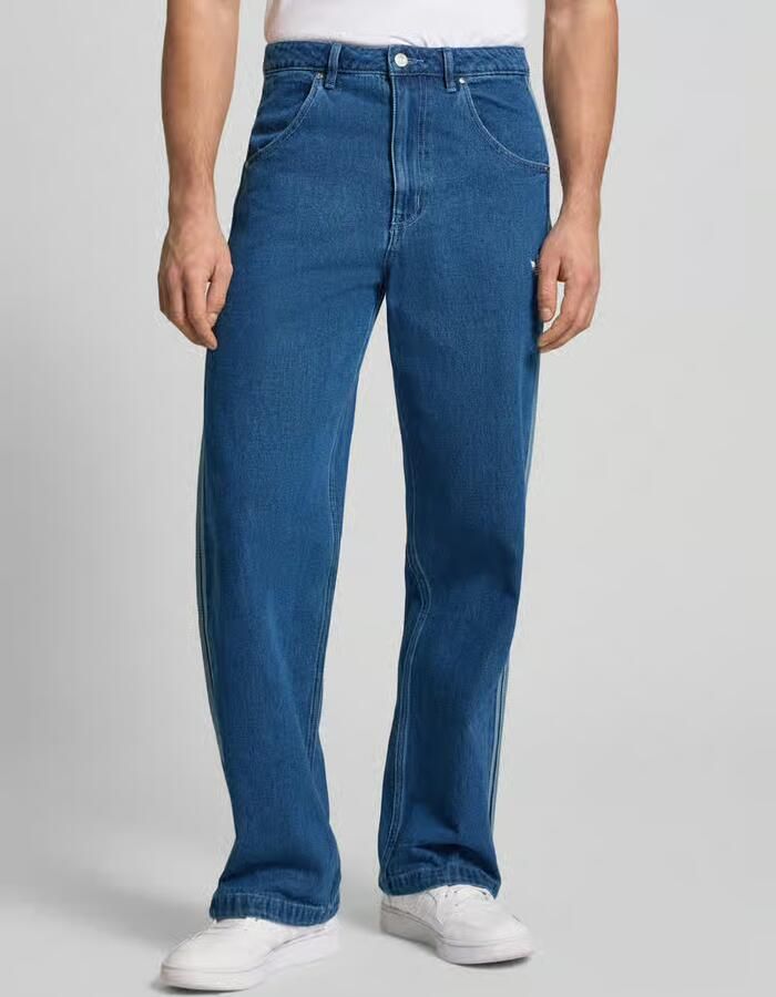 Adidas Originals Denim Firebird Broek Men Spijkerbroeken blauw Kleding - Foto 6