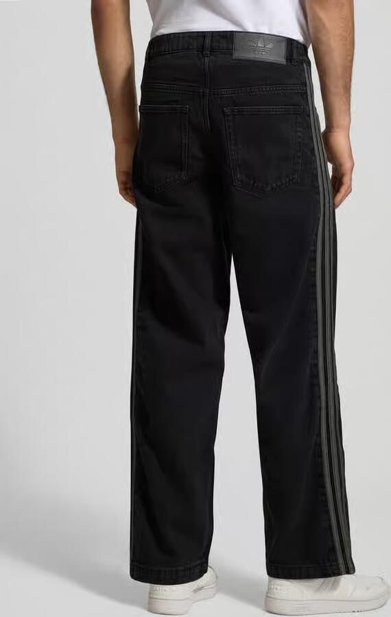 Adidas Originals Denim Firebird Broek Men Spijkerbroeken zwart Kleding - Foto 6