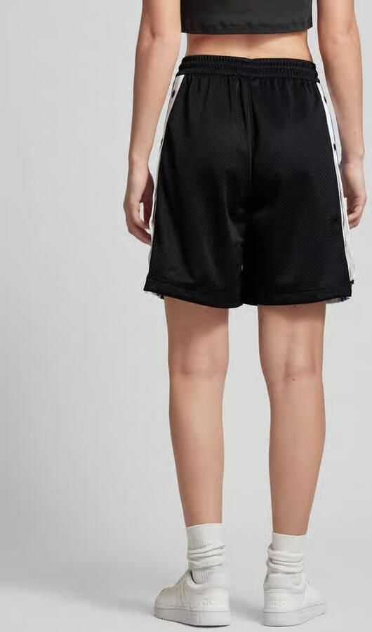 Adidas Originals Zwarte Basketbalshorts met Drukknopen Black Dames