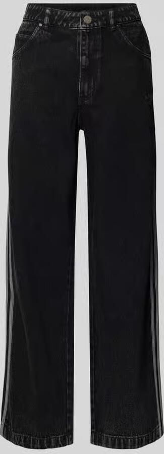 Adidas Adicolor Denim 3-Stripes Trainingsbroek Zwart- Dames Zwart