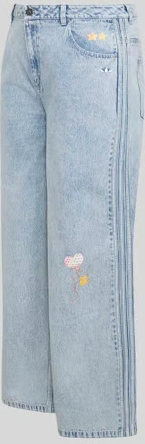 Adidas Originals Loose fit jeans van puur katoen met borduursels - Foto 2