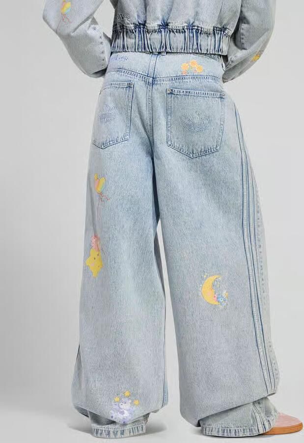 Adidas Originals Loose fit jeans van puur katoen met borduursels - Foto 3