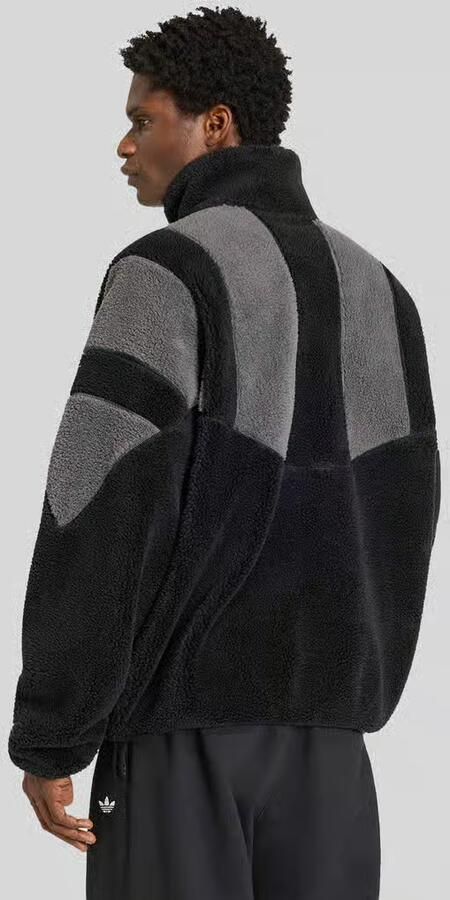 Adidas Originals Loose fit sweatjack met zachte binnenvoering van fleece