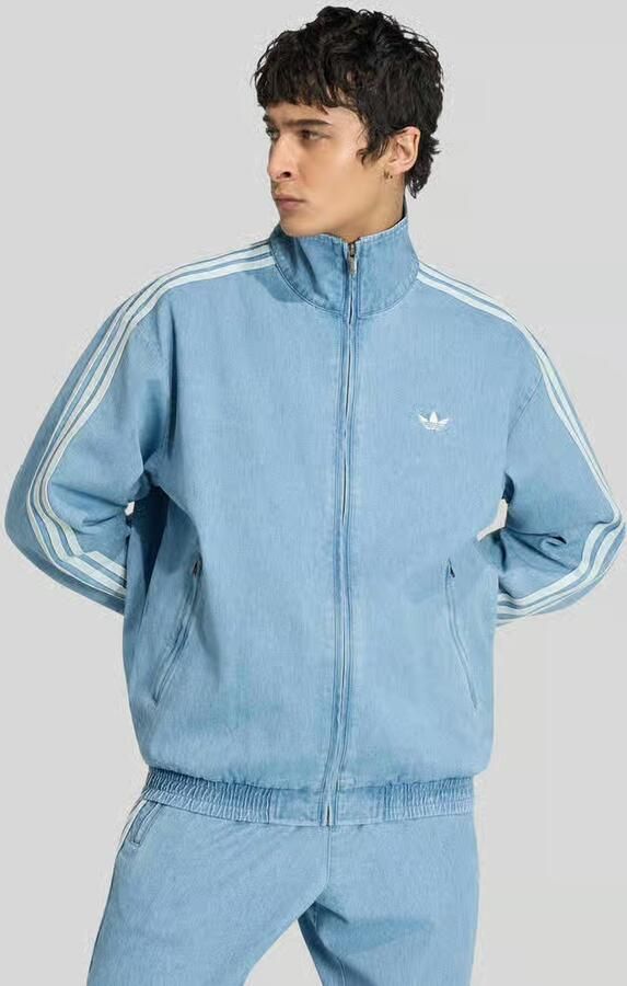 Adidas Originals loose fit trainingsjack van katoenmix model 'FIREBIRD' - Foto 2