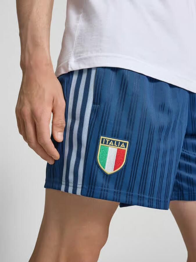 Adidas Originals loose fit tricotshort met FIGC-applicatie - Foto 7