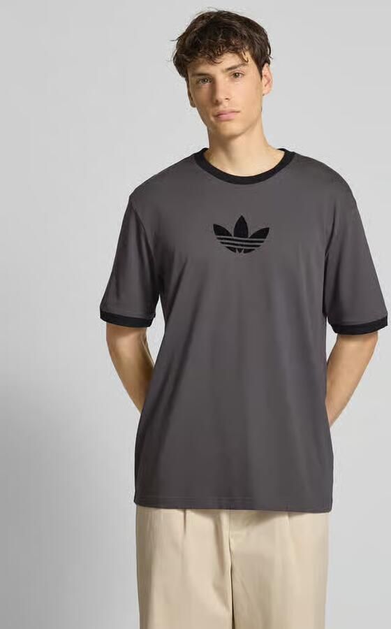 Adidas Originals Oversized T-shirt met ribboorden - Foto 2