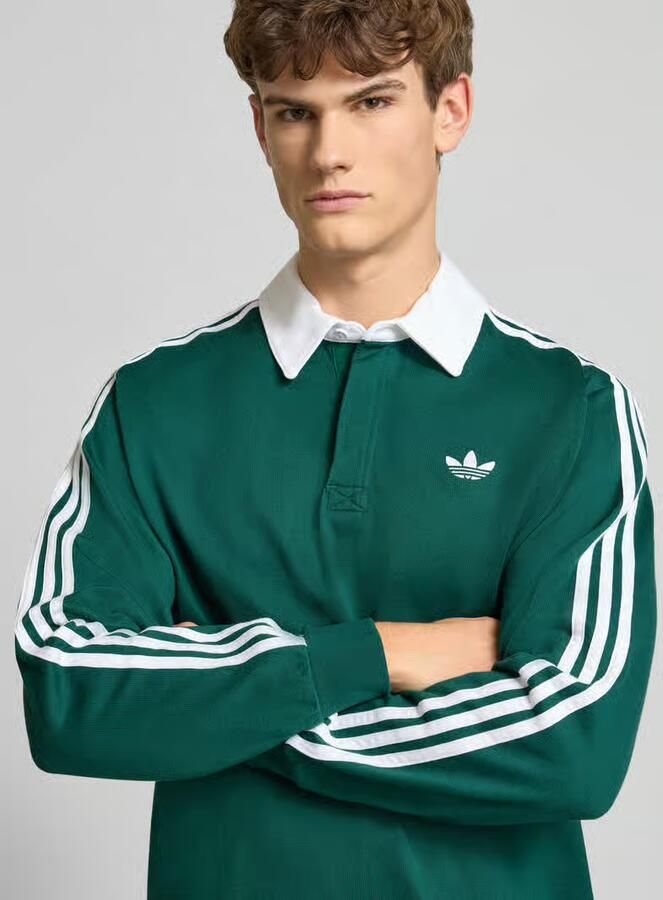 Adidas Originals Poloshirt met korte knoopsluiting - Foto 2