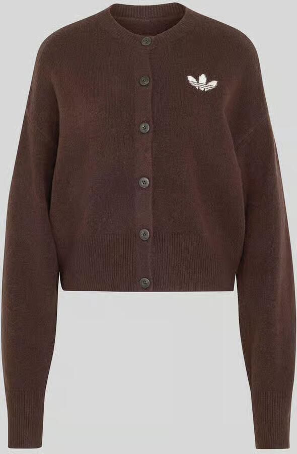 Adidas Originals Regular fit cardigan van katoenmix