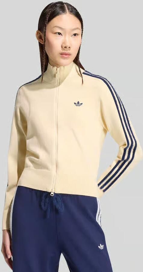 Adidas Originals Regular fit gebreid jack van viscosemix - Foto 6