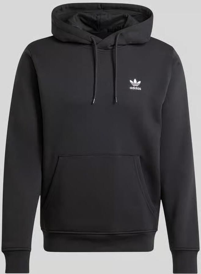 Adidas Originals Trefoil Essentials Hoodie Men Hoodies & Sweaters zwart Maat S Kleding