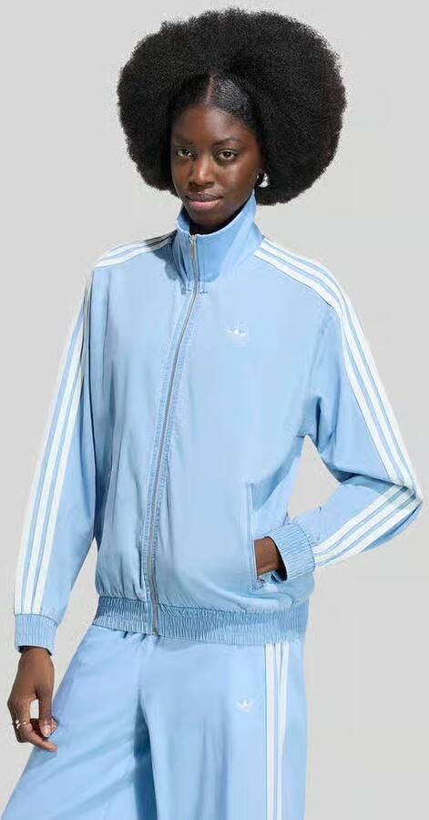 Adidas Originals Firebird Lightweight Denim Track Top Blauw- Dames Blauw - Foto 4