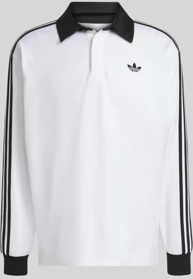 Adidas Originals regular fit rugbys shirt van puur katoen met gestikt logo - Foto 2