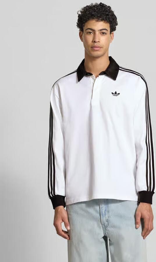 Adidas Originals regular fit rugbys shirt van puur katoen met gestikt logo - Foto 4