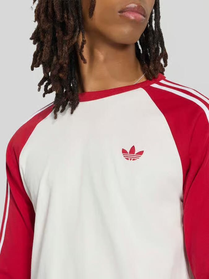 Adidas Originals Regular fit shirt met lange mouwen van pure katoen met gestikt logo