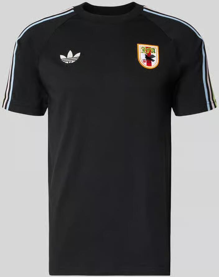 Adidas Originals regular fit T-shirt van katoenmix met JFA-applicatie model 'NOIR' - Foto 2