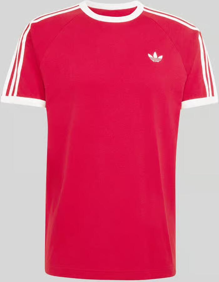 Adidas Originals Regular fit T-shirt van puur katoen met logo-stitching