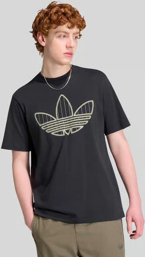 Adidas Originals Regular fit t-shirt van puur katoen model 'TREFOIL INFILL'
