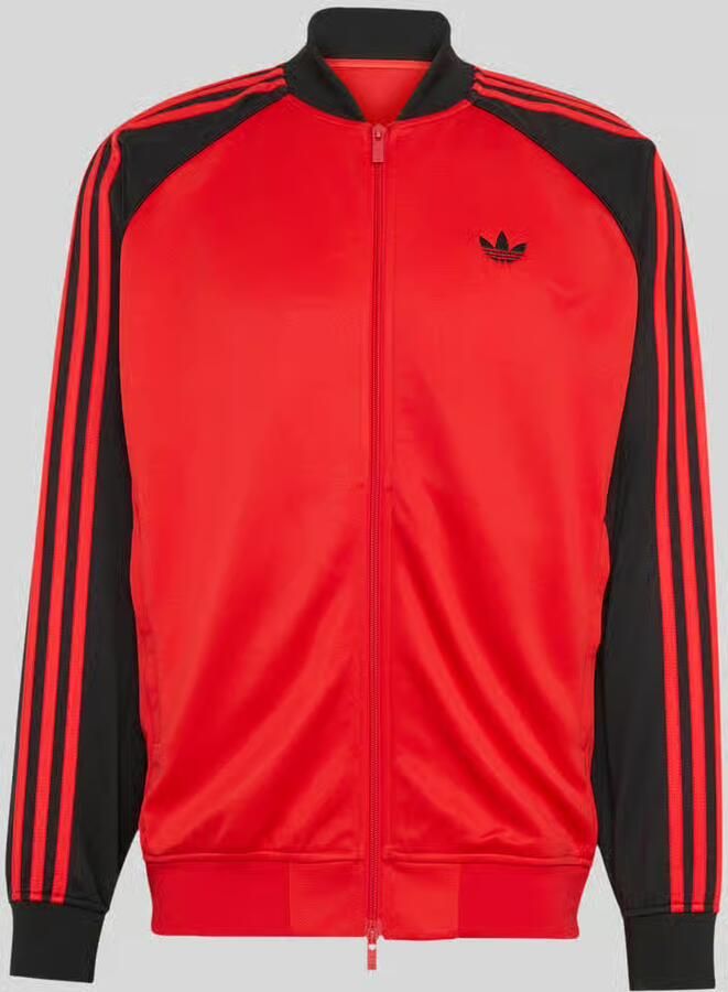 Adidas Originals relaxed fit sweatjack met gestikt logo en tweewegritssluiting - Foto 2