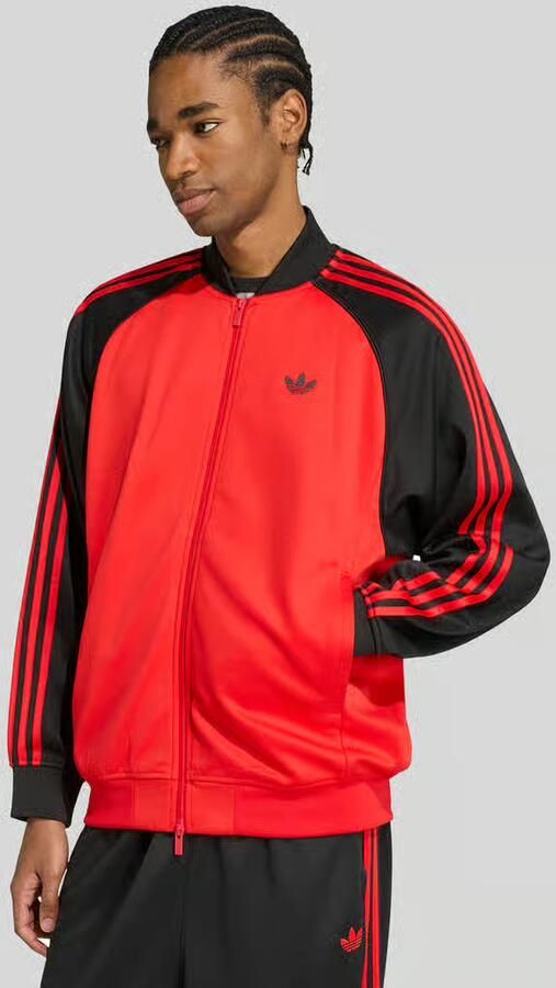 Adidas Originals relaxed fit sweatjack met gestikt logo en tweewegritssluiting - Foto 2