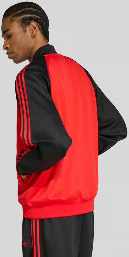 Adidas Originals relaxed fit sweatjack met gestikt logo en tweewegritssluiting - Foto 3