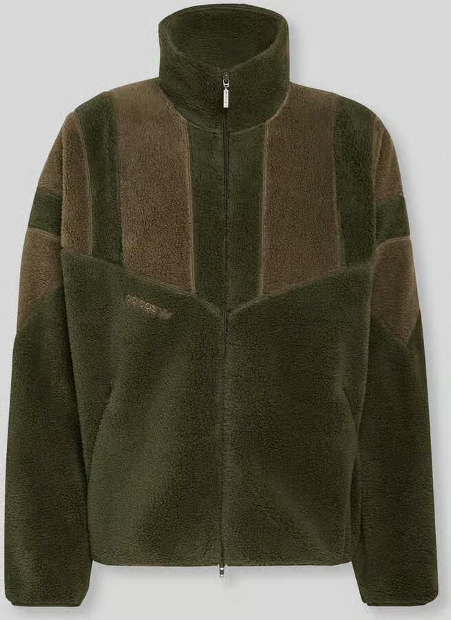 Adidas Originals relaxed fit teddyjack met opstaande kraag
