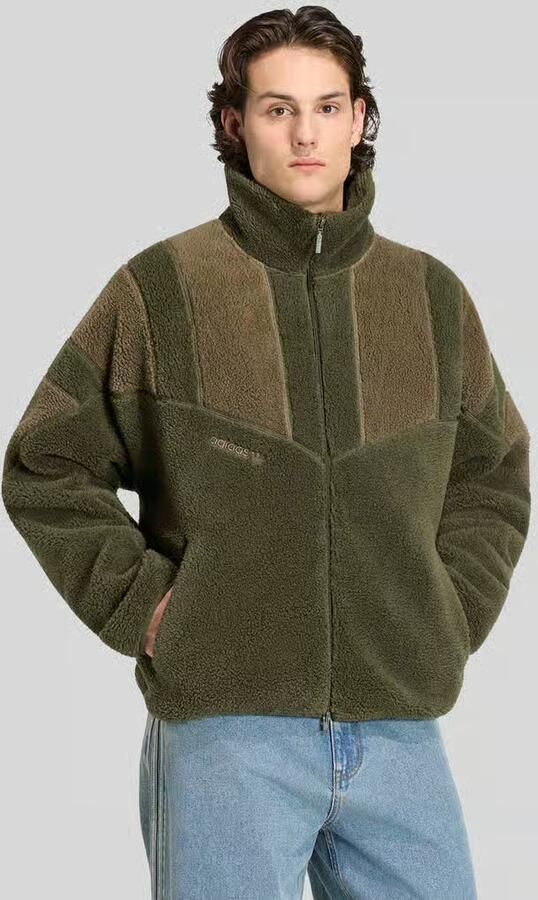 Adidas Originals relaxed fit teddyjack met opstaande kraag - Foto 2