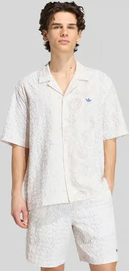 Adidas Originals relaxed fit vrijetijdshemd van seersucker met logo-applicatie - Foto 8