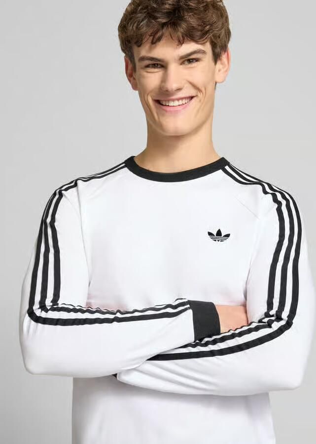 Adidas Originals Shirt met lange mouwen en labelstitching