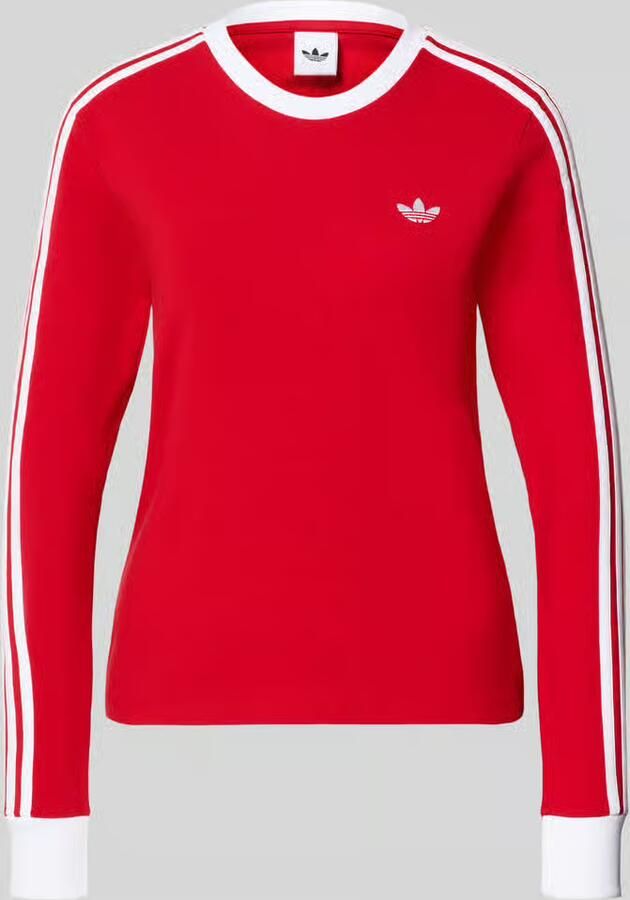 Adidas Originals Shirt met lange mouwen ronde hals en logostitching
