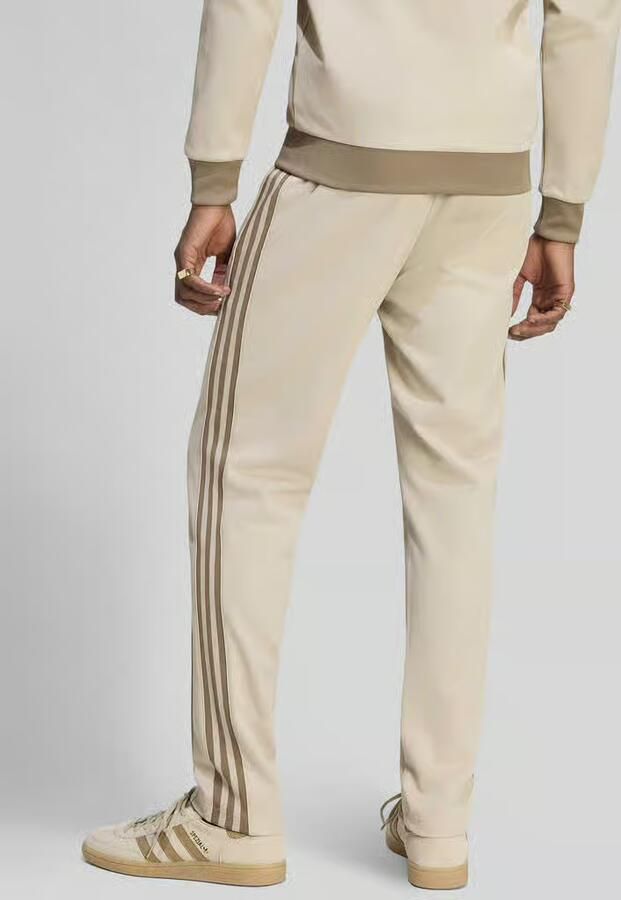 Adidas Originals Slim fit joggingbroek van katoenmix met persplooien