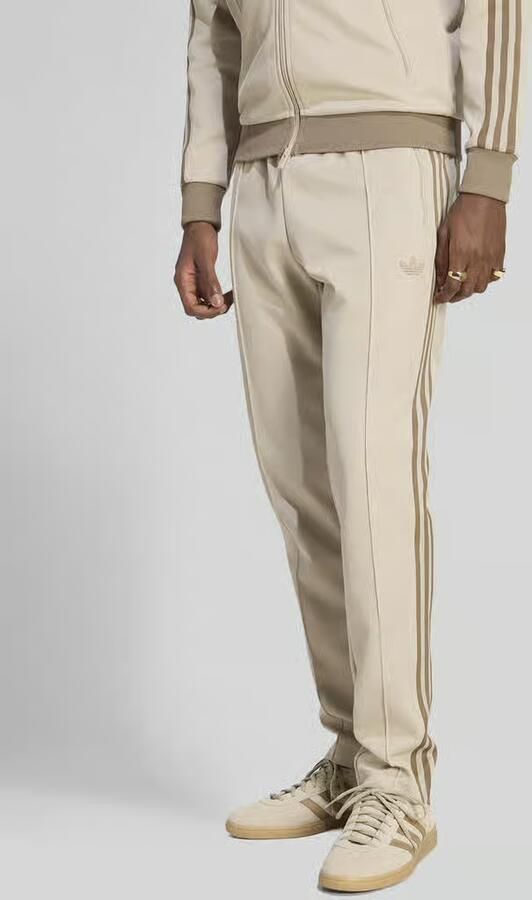 Adidas Originals Slim fit joggingbroek van katoenmix met persplooien - Foto 3