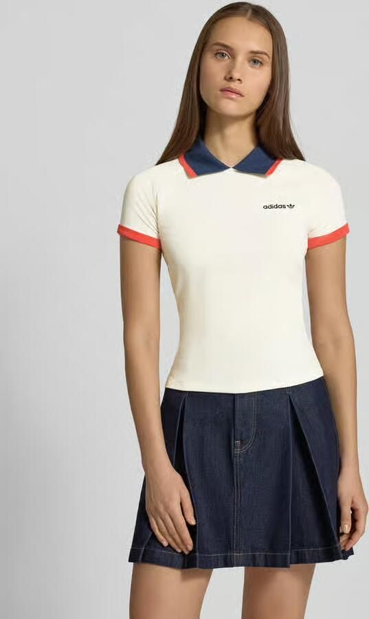 Adidas Originals Slim fit poloshirt met labelstitching - Foto 2