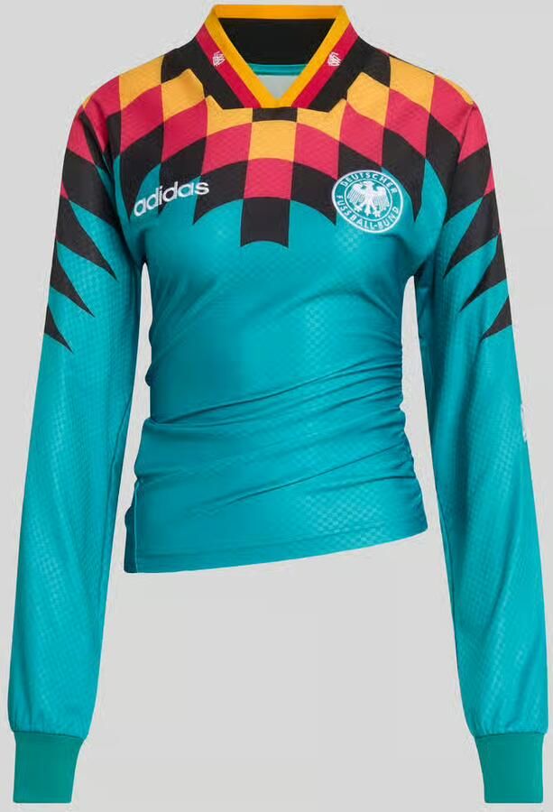 Adidas Originals slim fit shirt met lange mouwen met DFB logo-applicatie - Foto 2