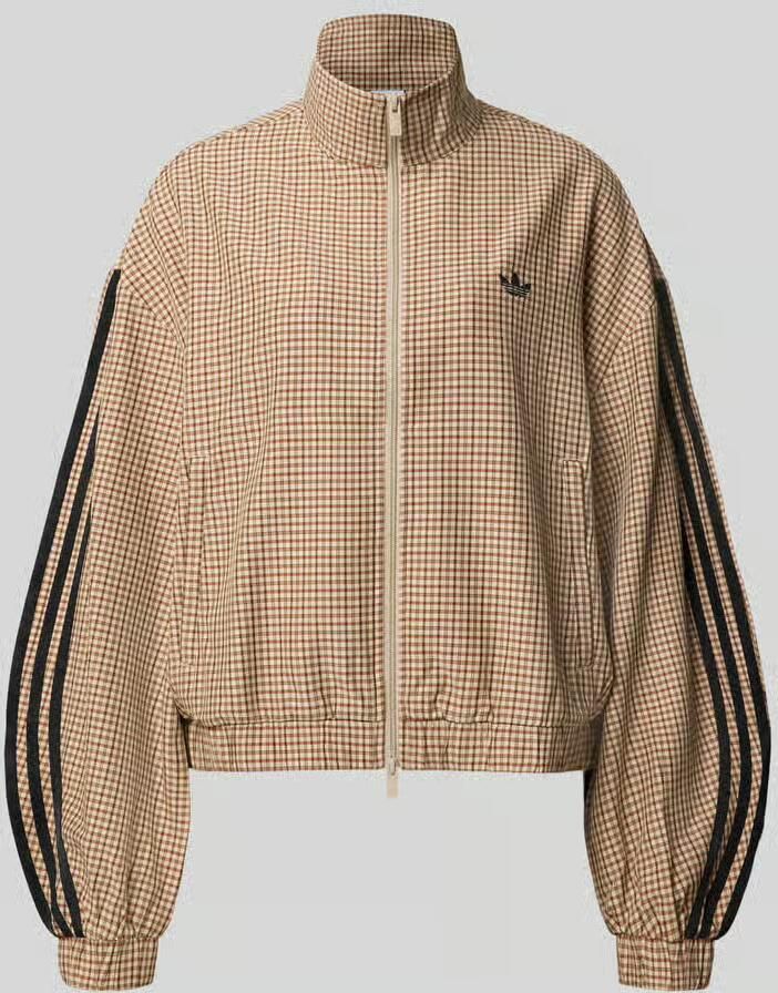 Adidas Originals 3-Stripes Checks Tartan Track Top Beige- Dames Beige - Foto 7
