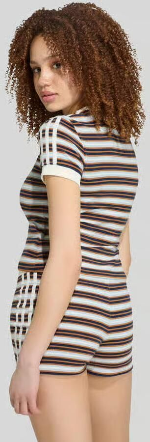 Adidas ORIGINALS SUMMER GLOW SLIM-FIT GESTREEPT T-SHIRT - Foto 6