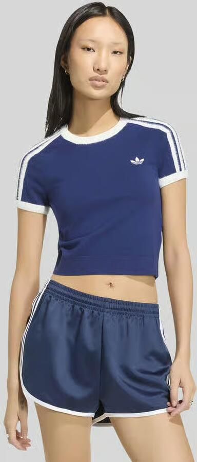 Adidas Originals Slim fit t-shirt van viscosemix met gestikt logo - Foto 6