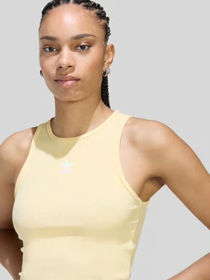 Adidas Originals slim fit tanktop van puur katoen met gestikt logo