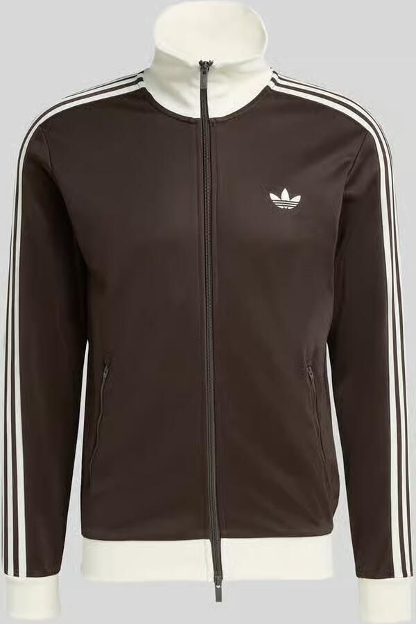 Adidas Originals slim fit trainingsjack met opstaande kraag