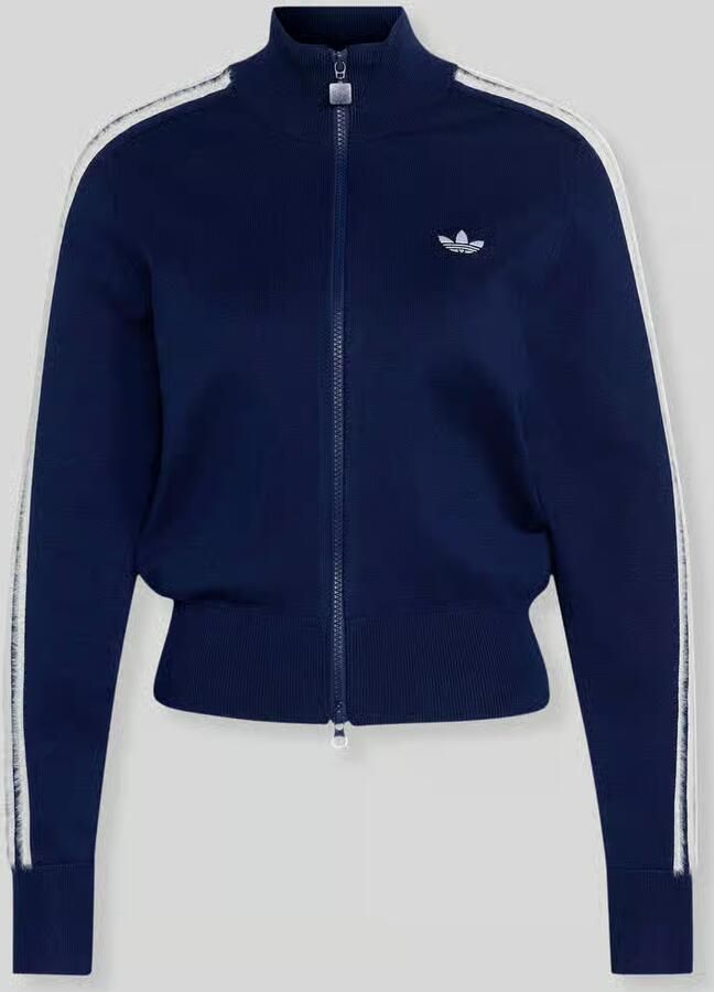 Adidas Originals Slim gebreid jack van viscosemix met gestikt logo