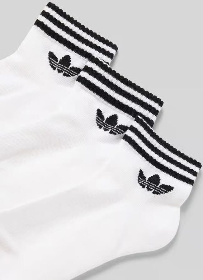 Adidas Originals adicolor Trefoil Ankle Sokken (3 Pack) Unisex wit Maat 40-42 Kleding - Foto 7