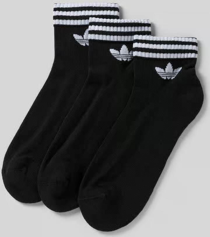 Adidas Originals 3 PACK 3-Stripes Ankle Socks Unisex Sokken zwart Maat 43-45 Kleding - Foto 8
