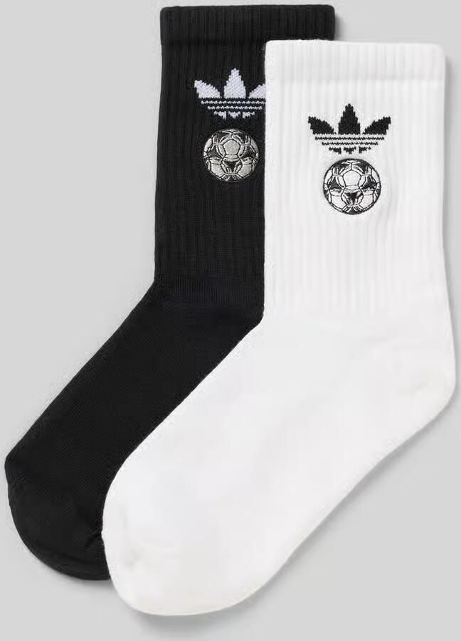 Adidas Originals Sokken met labelprint in een set van 2 paar