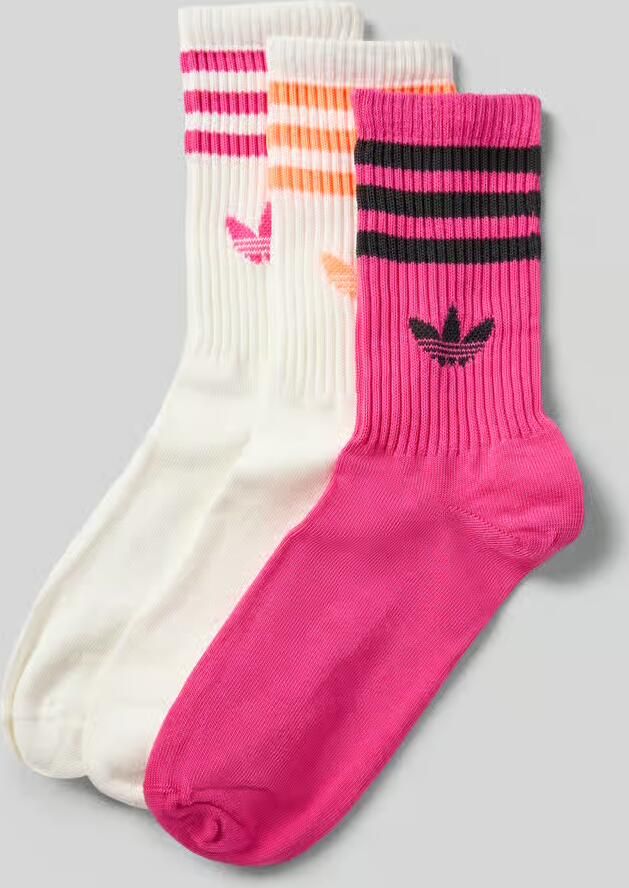 Adidas Originals Sokken met labelprint in een set van 3 paar