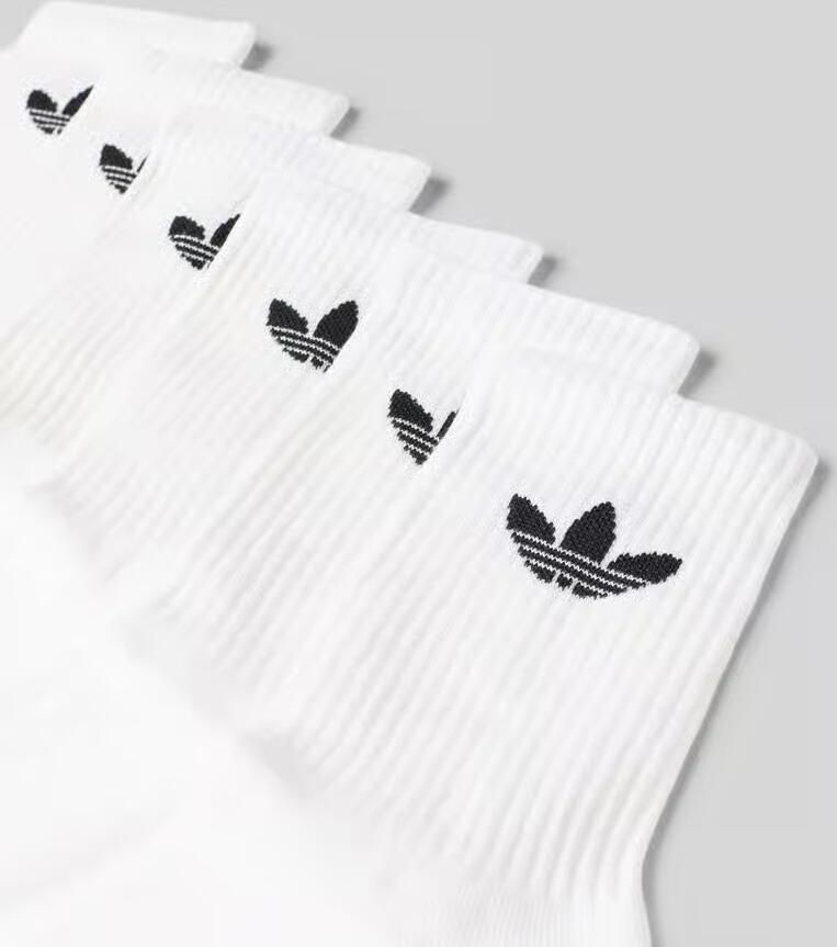 Adidas Originals Trefoil Crew Sokken (6 Pack) Unisex wit Maat 40-42 Kleding - Foto 5
