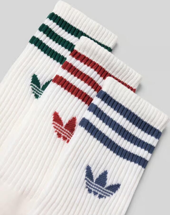 Adidas Originals Sokken met logodetail in een set van 3 paar model 'Crew' - Foto 2