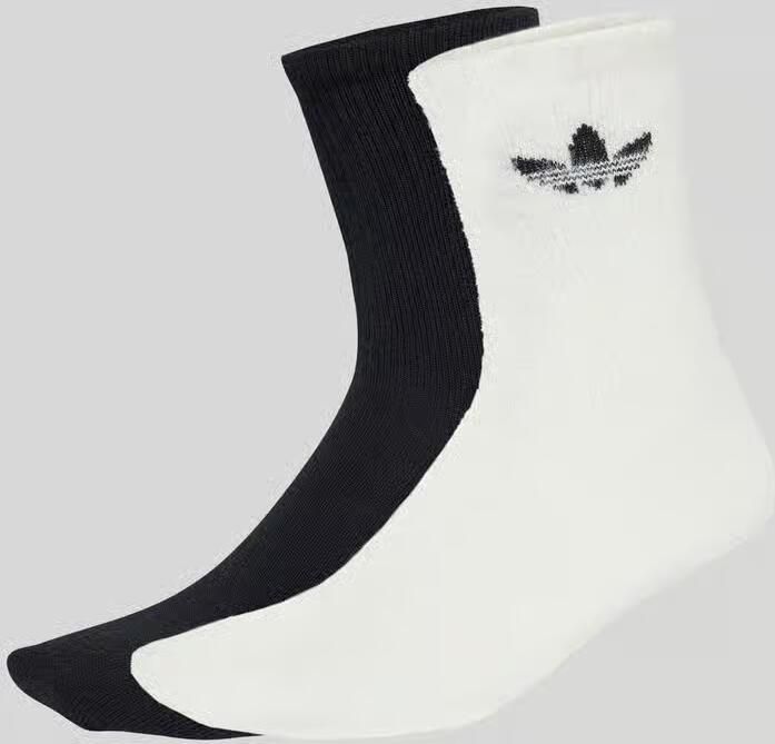 Adidas Originals Sokken met logostitching in een set van 2 paar model 'Fluffy'