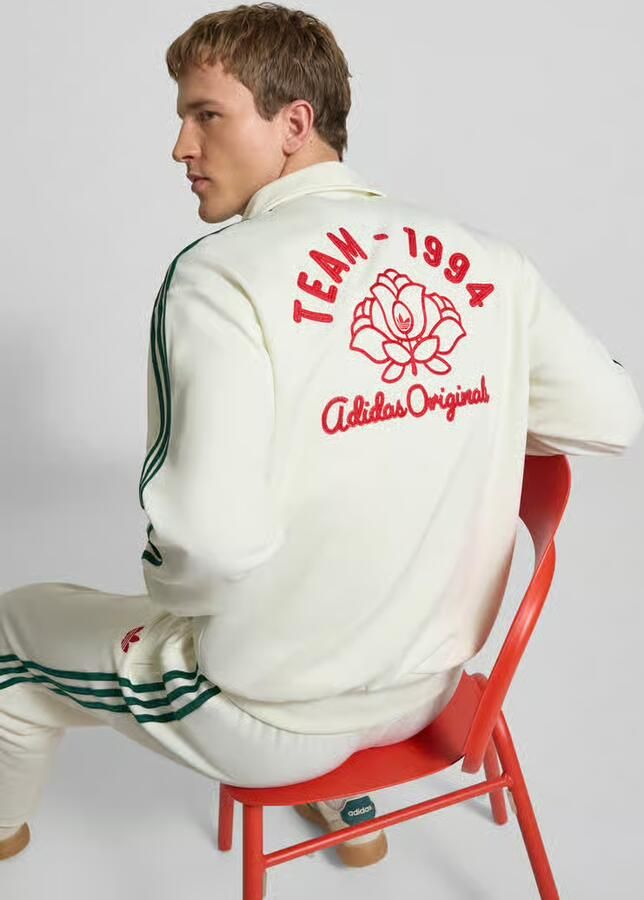 Adidas Originals Sweatjack met gestikt logo en opstaande kraag - Foto 2